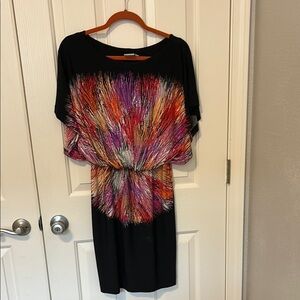 Colorful Abstract Patterned Dress